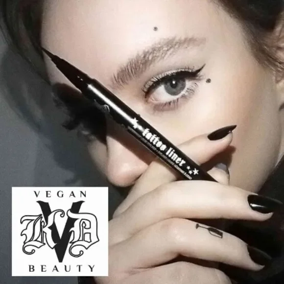 KVD Vegan Waterproof tattoo liquid liner in Trooper Black - Picture 1 of 9